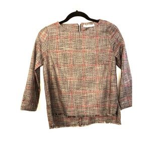 Mango plaid top